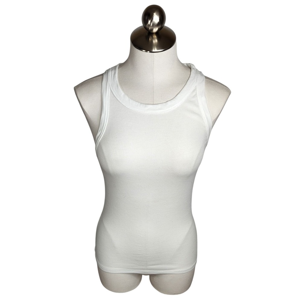 ALLSAINTS Rina Tank Top Women's Size Small‎ White Fitted Ribbed